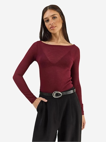Camicia da donna di Bianco Lucci in rosso