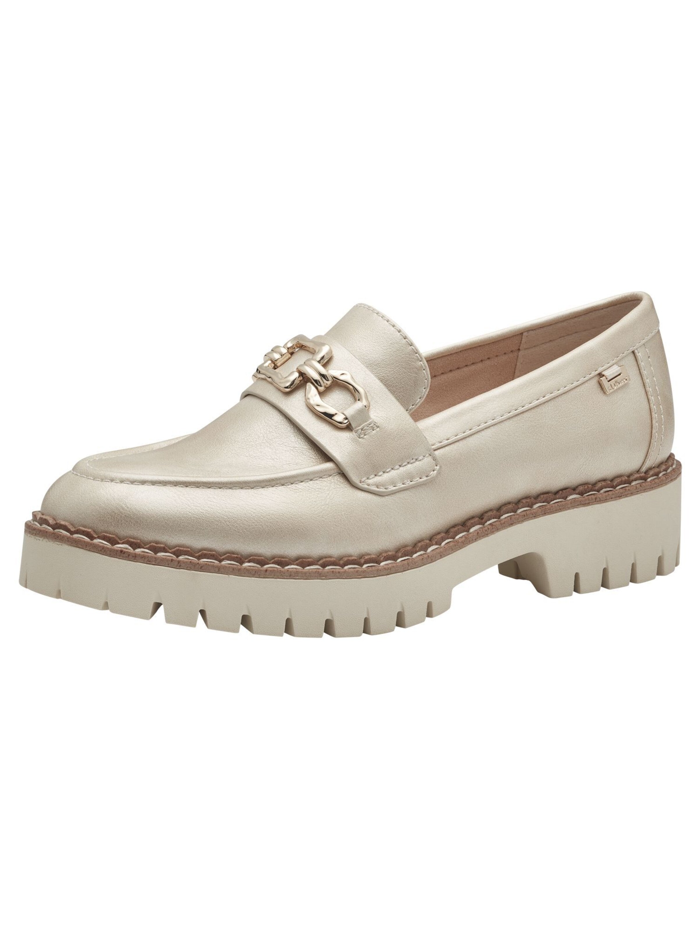 s.Oliver Instappers in Beige: voorkant