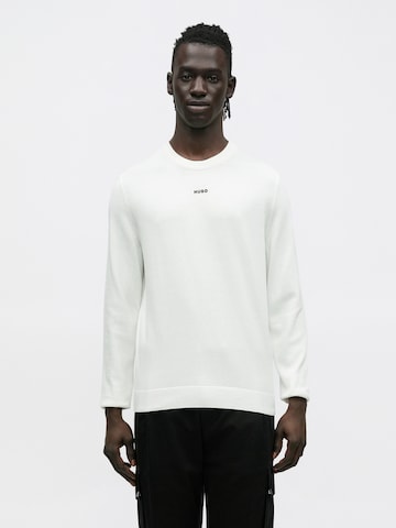 HUGO Pulóver 'San Cassius-C2' - bézs: elől