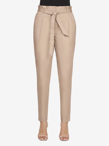 Regular Pantalon à pince Ashley Brooke by heine en beige : devant