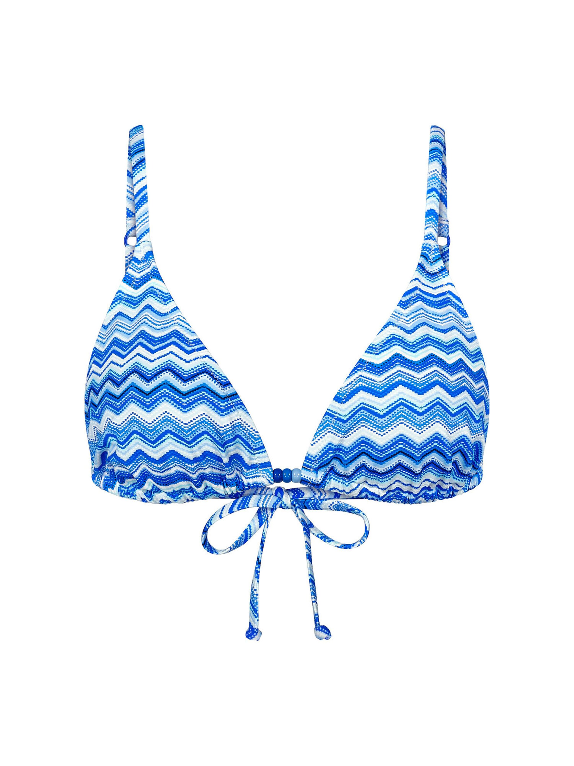 TRIUMPH Bikinitop ' Red Label Mix & Match Summer ' in 75/B in de kleur Blauw / Wit, Productweergave