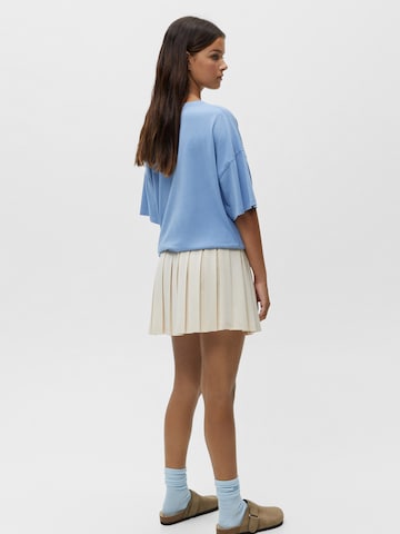 Pull&Bear Oversized shirt in Blauw