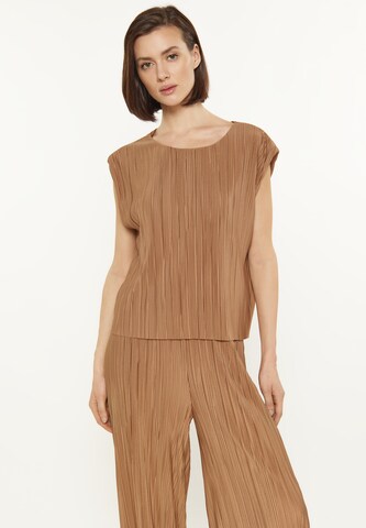 usha WHITE LABEL Блузка 'Everyday Fashion' в Бежевый: спереди