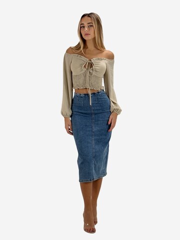 Elara Bluse in Beige