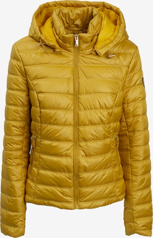 dzeltens Influencer Ziemas jaka: no priekšpuses