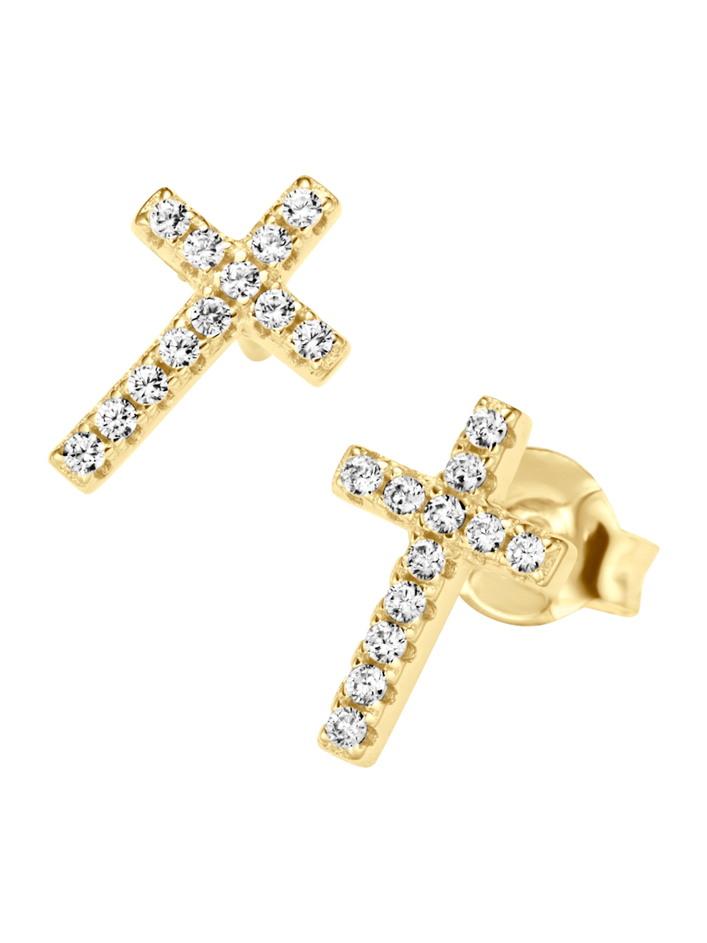 Orecchini Smart Jewel di colore oro / trasparente, Visualizzazione prodotti