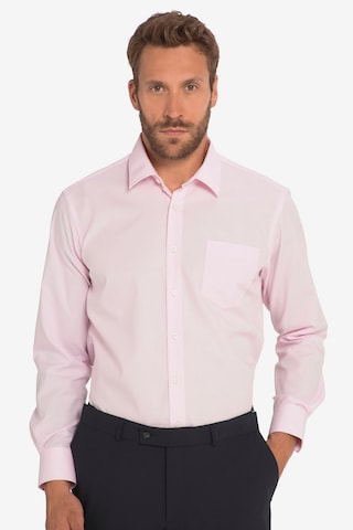 JP1880 Comfort fit Overhemd in Roze: voorkant