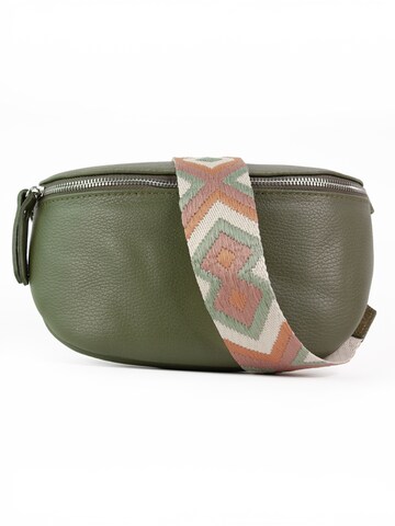 lePelou Gürteltasche 'JUNA medium'‌‌‌‌‌ in Grün: Vorderseite
