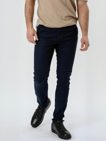 TEESHOPPEN Trousers ' Structure ' in Blue
