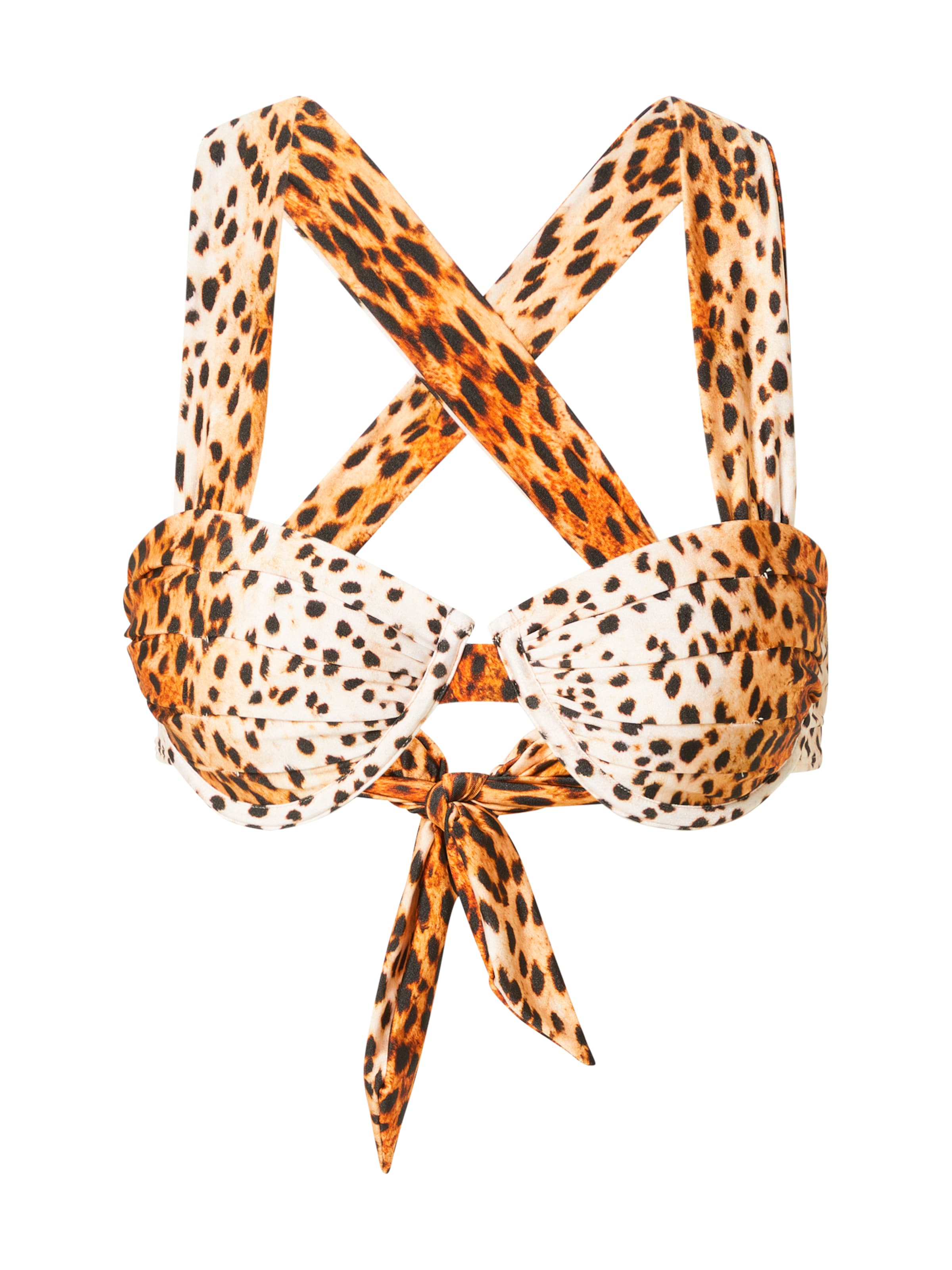 Balconette Sutien costum de baie de la River Island pe maro: față