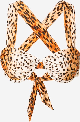 River Island Balconette Bikinitop in Bruin: voorkant