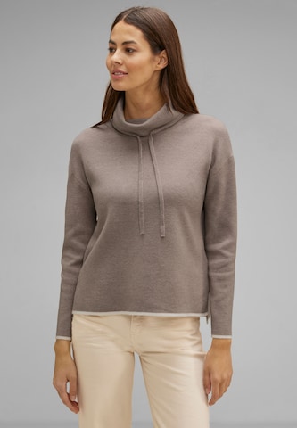 STREET ONE Sweater in Brown: front