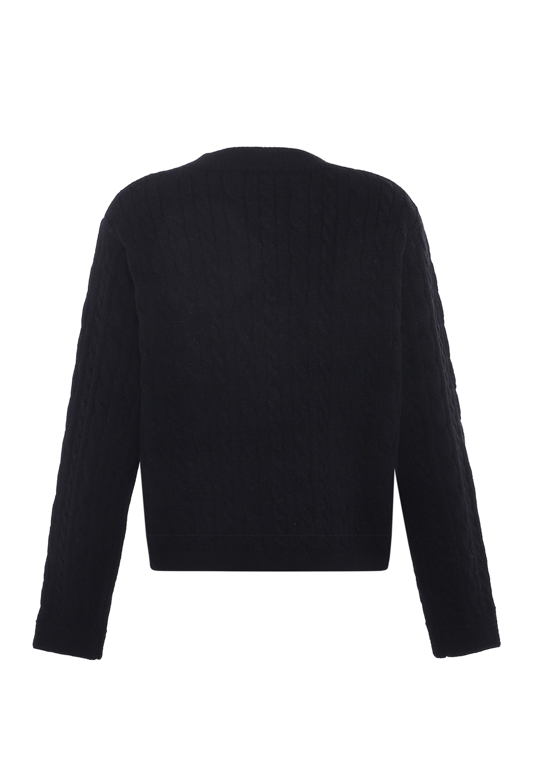 Giacchetta di faina in nero