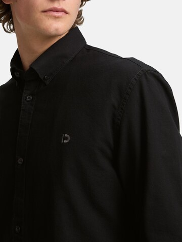 TOM TAILOR DENIM Regular fit Button Up Shirt in Black