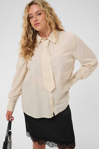 KAFFE CURVE Blouse 'KCliama ' in White