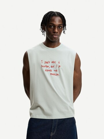 Bershka T-shirt i blå