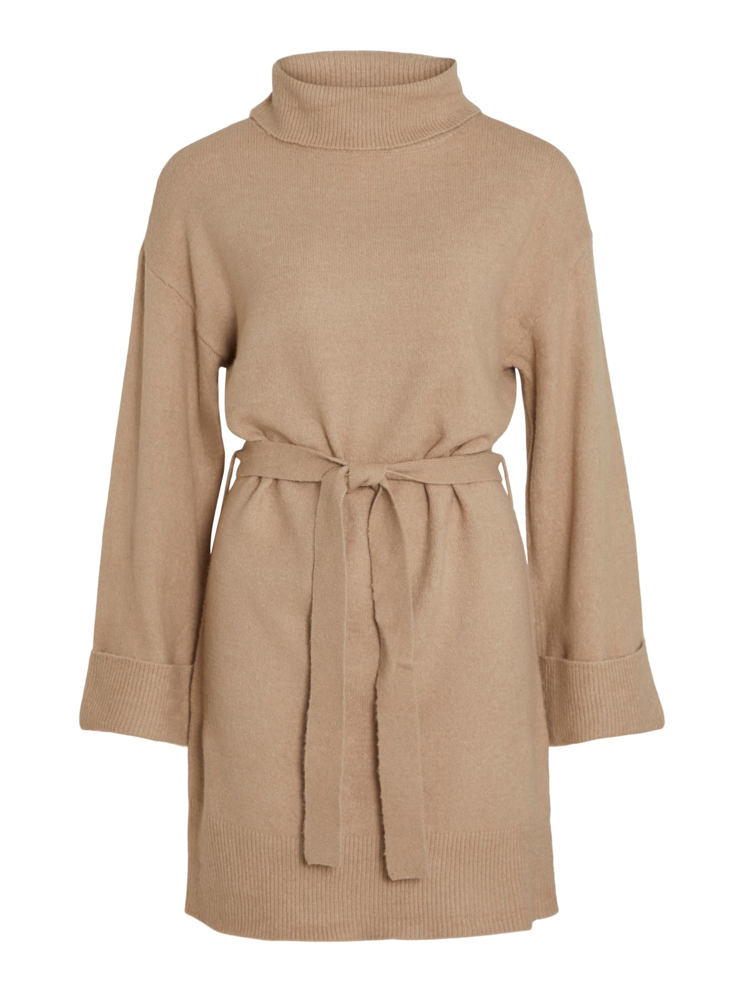 VILA Robes en maille &#x27;VIROLFIE&#x27; en beige foncé, Vue avec produit