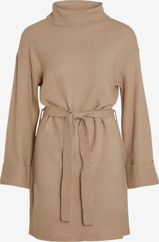 Robes en maille 'Rolfie' VILA en beige : devant