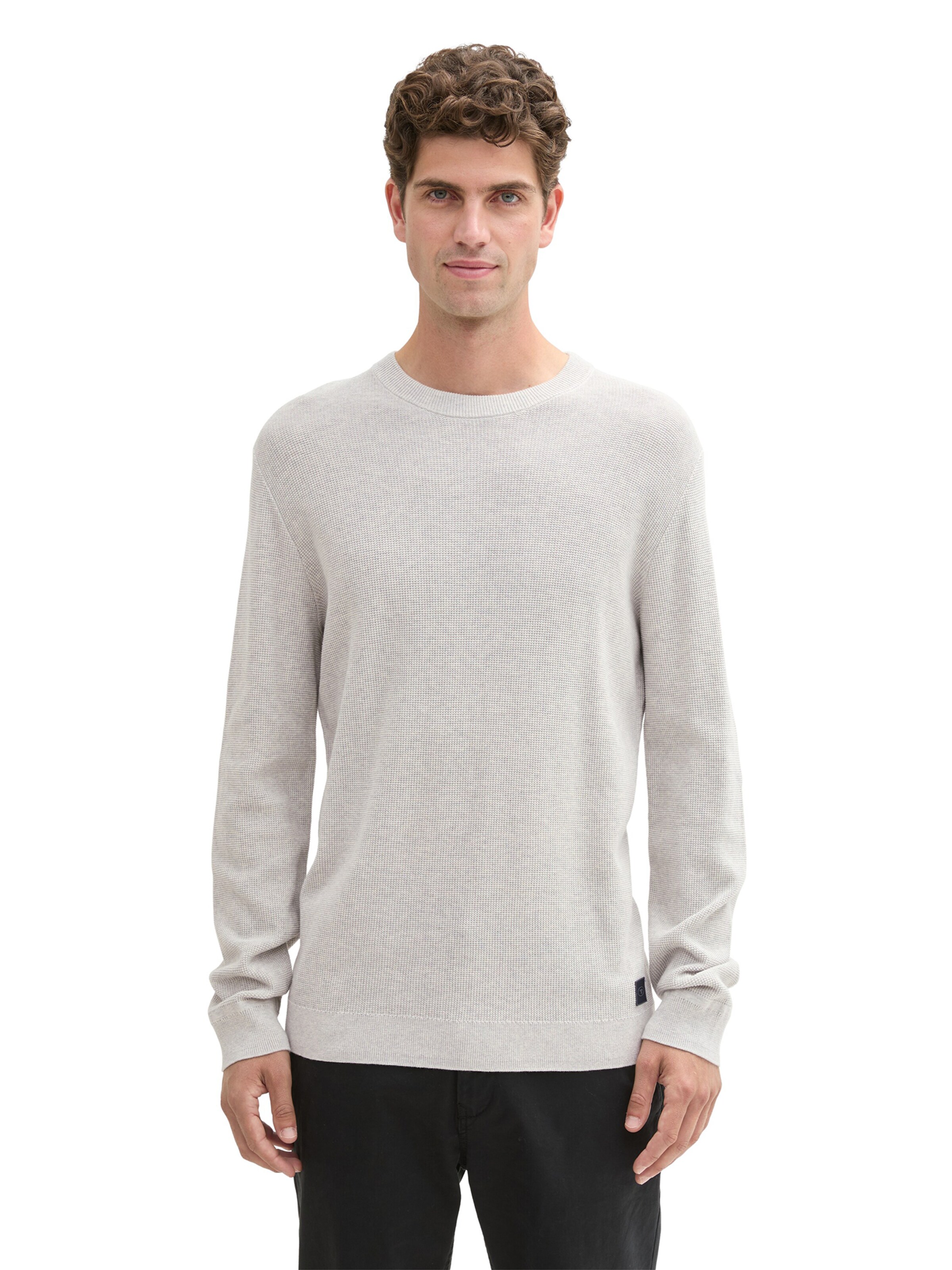 TOM TAILOR Sweater in Grey: front