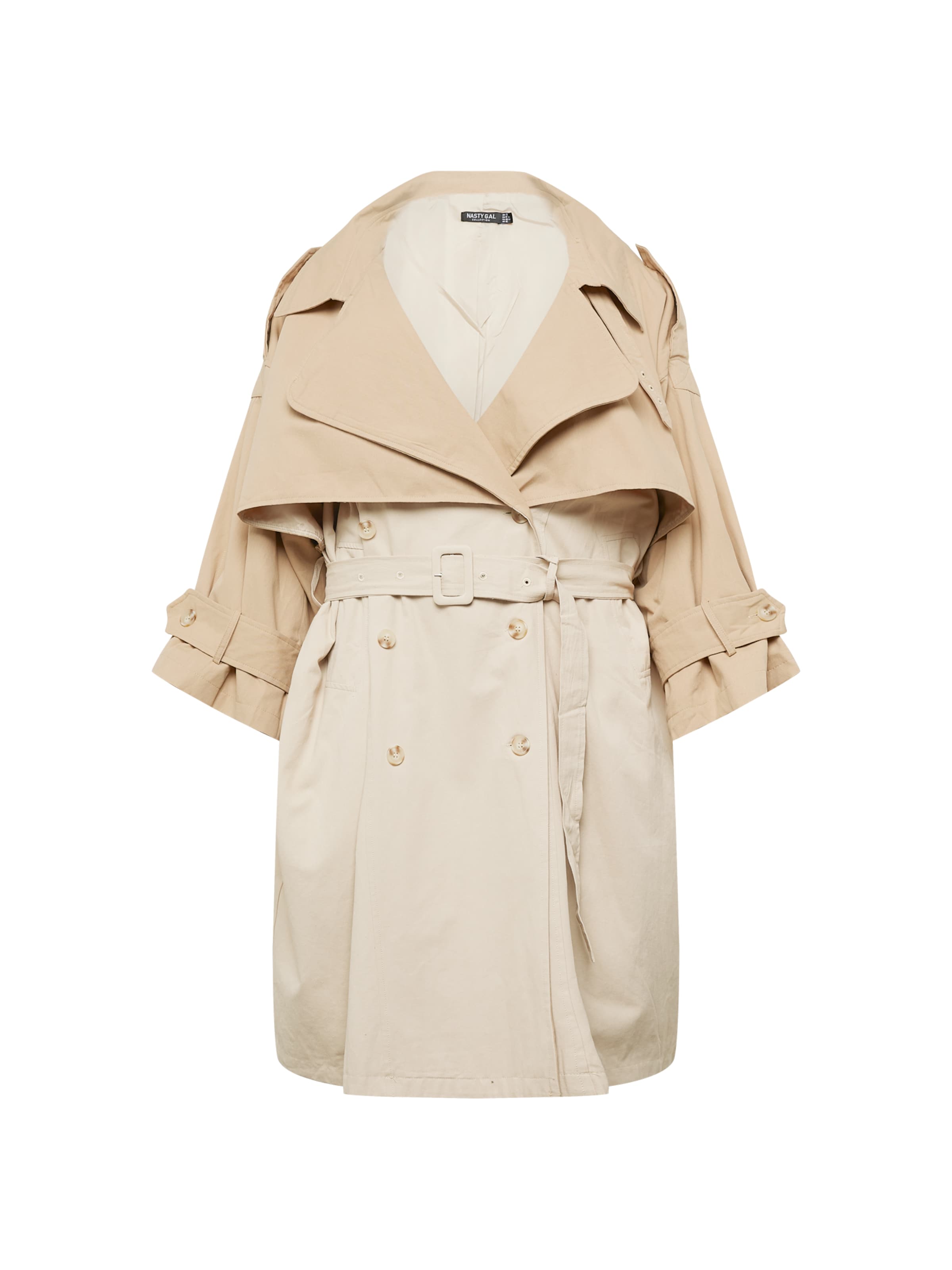 Nasty Gal Plus Átmeneti kabátok - bézs: elől