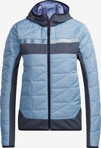 ADIDAS TERREX Outdoorjas in Blauw: voorkant