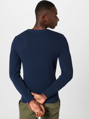 !Solid Pullover 'Clive' in Blau