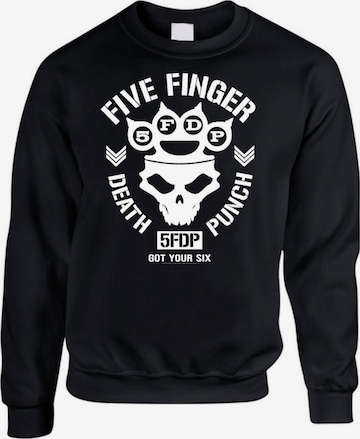 Sweat-shirt 'Five Finger Death Punch Army Sweatshirt Sweatshirt' Five Finger Death Punch en noir : devant