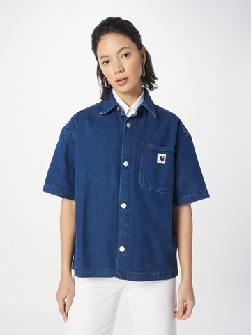 Carhartt WIP - Blusa 'Lovilia' em azul: frente