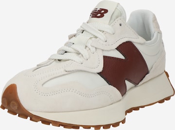 Sneaker bassa '327' di new balance in beige: frontale