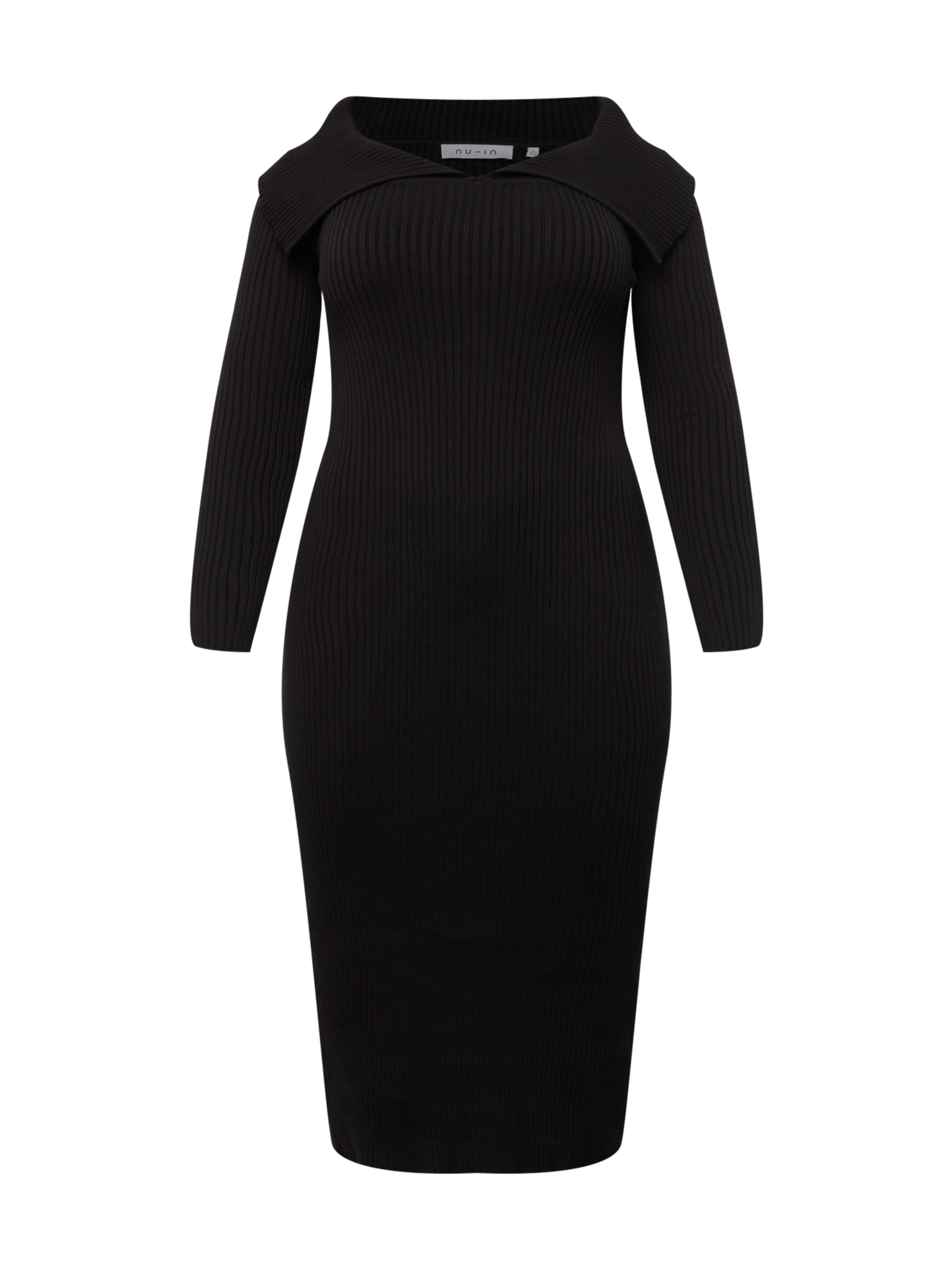 Odzież Kobiety NU-IN Plus Sukienka z dzianiny w kolorze Czarnym 