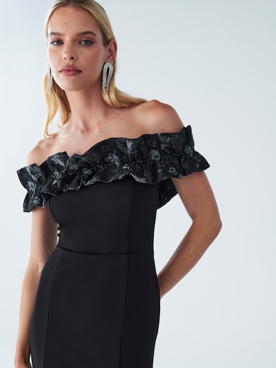 BWLDR Robe de soirée 'Jacques' en gris foncé / noir, Vue avec produit