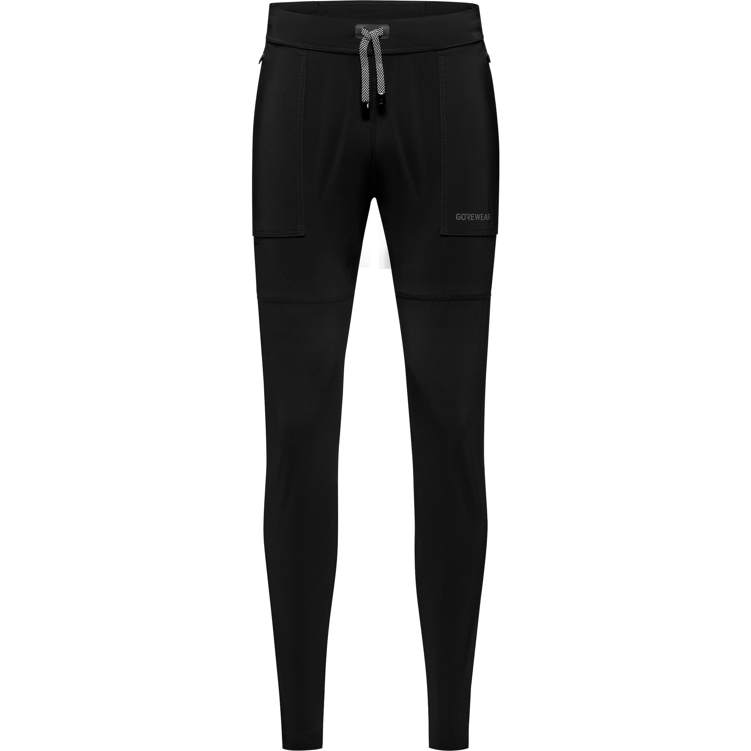 GORE WEAR Skinny Sporthose 'Everyday Track' in Schwarz: Vorderseite