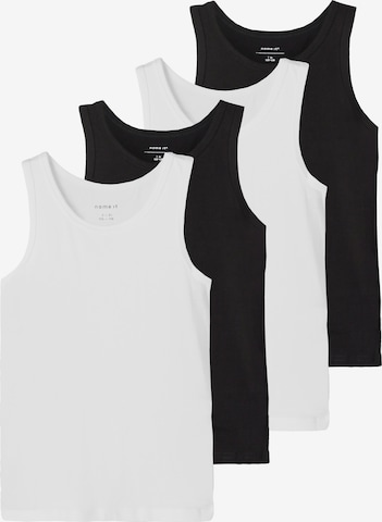 juoda NAME IT Apatiniai marškinėliai: priekis