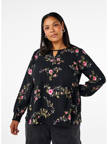 Zizzi Blouse 'Wes' in Black: front