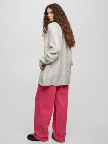 Pull&Bear Strickjacke in Grau