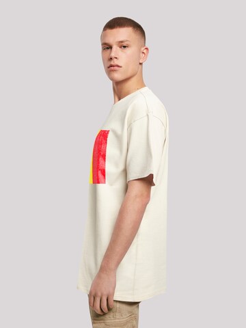 F4NT4STIC Shirt 'Belgium Belgien Flagge' in Beige