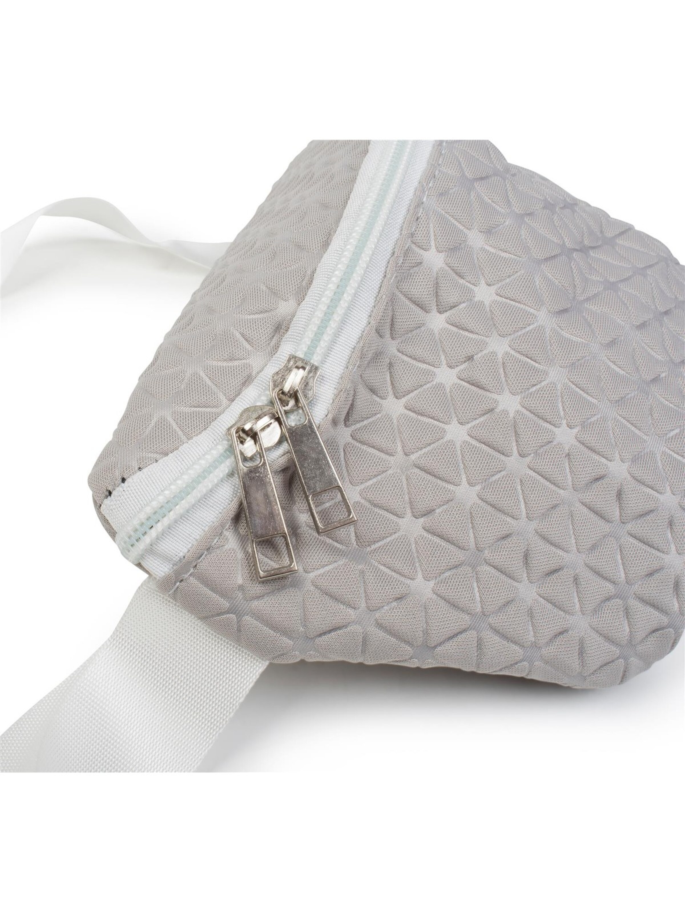 styleBREAKER Gürteltasche 'Bauchtasche geometrische Prägung, Gürteltasche'‌‌‌ in Grau