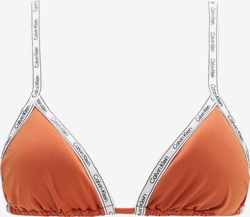 Calvin Klein Swimwear Bikini felső - narancs: elől