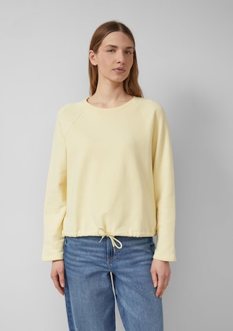 Sweat-shirt s.Oliver en jaune : devant