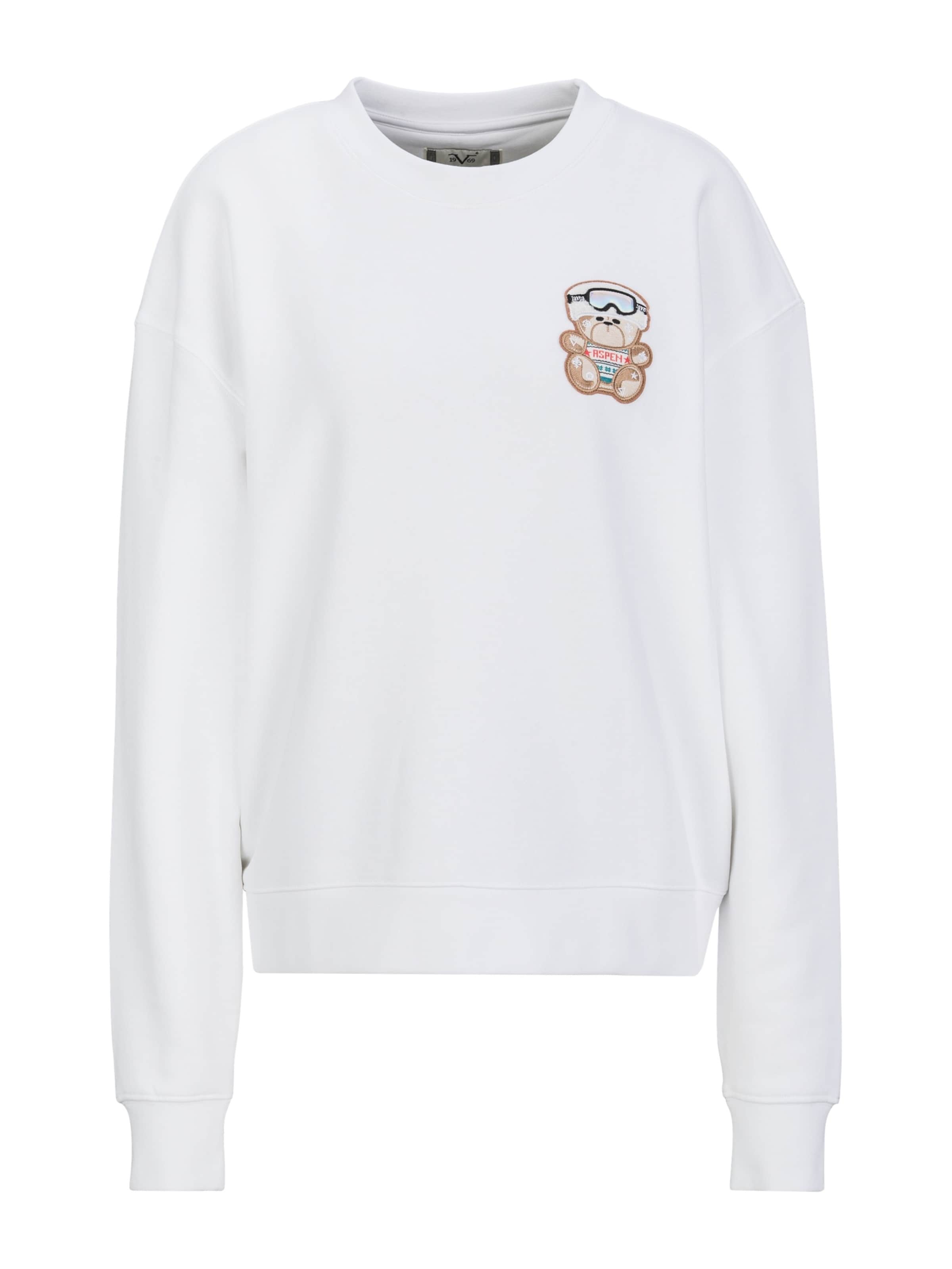 19V69 ITALIA Sweatshirt 'Sinja Wintersports 2' in Wit: voorkant