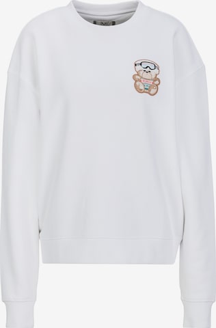 19V69 ITALIA Sweatshirt 'Sinja Wintersports 2' in Wit: voorkant