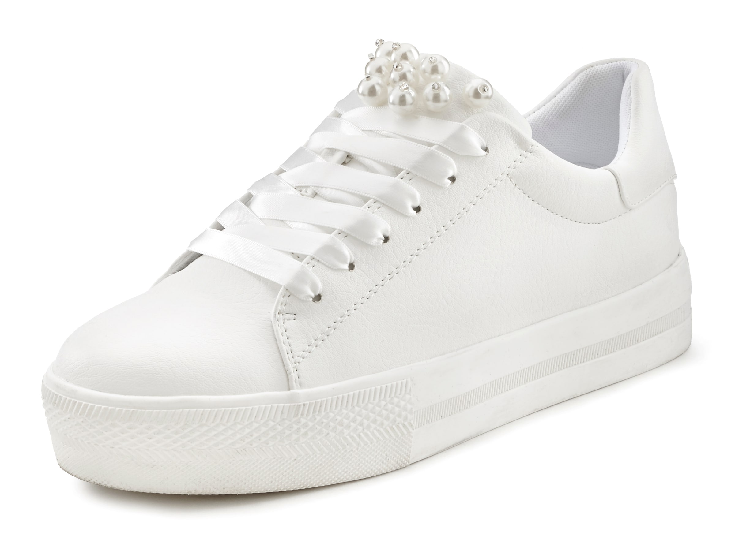LASCANA Sneakers in White: front