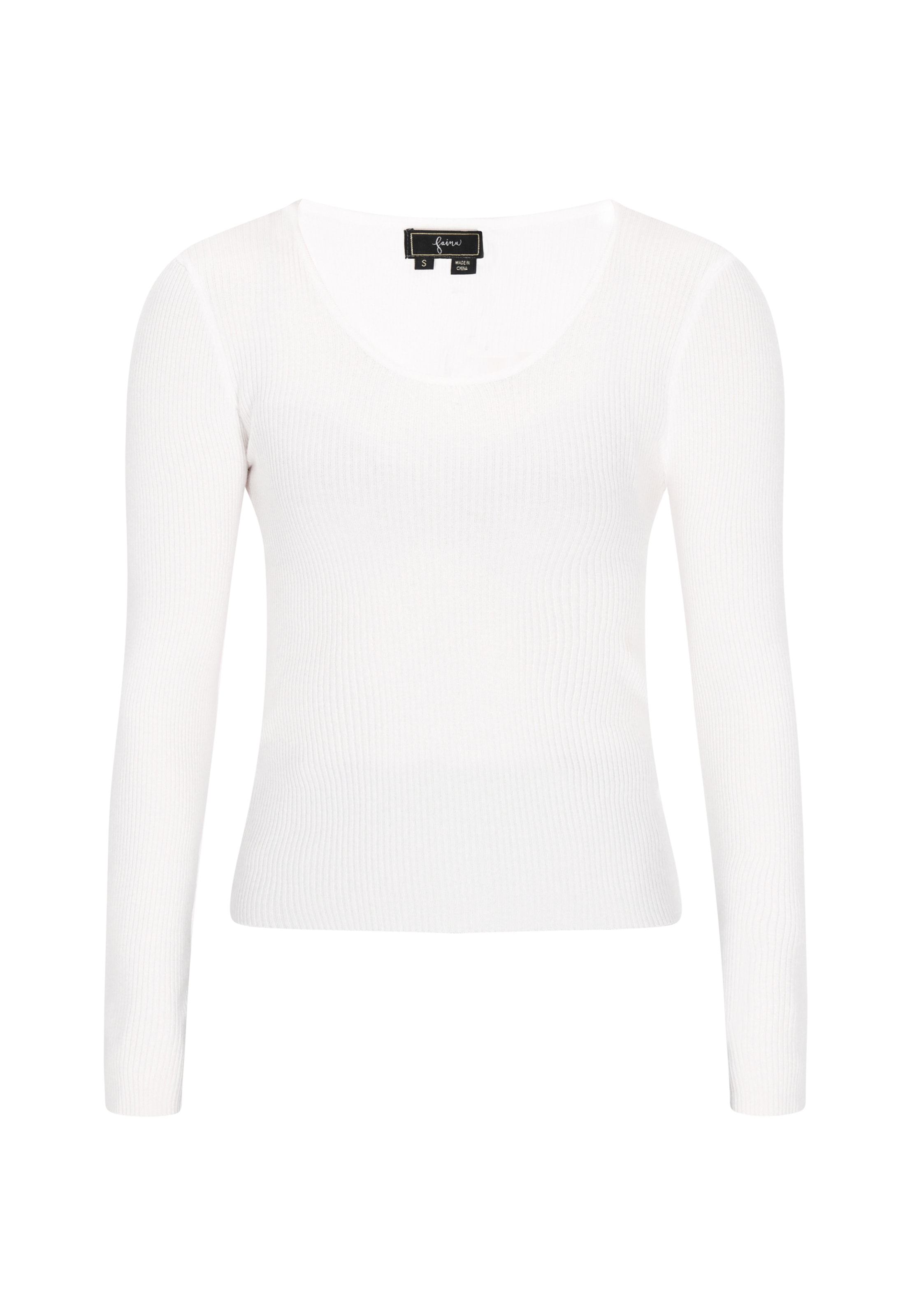 faina Tröja 'Fashion Look' i vit: framsida