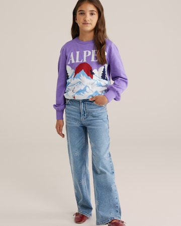 WE Fashion Trui in Lila