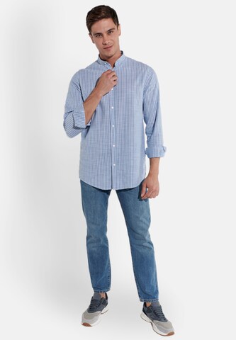 Coupe regular Chemise Steffen Klein en bleu