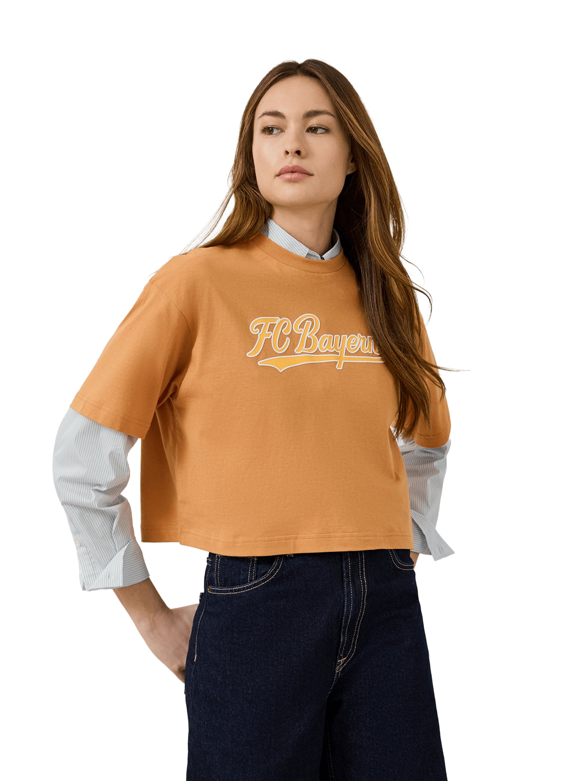 FC BAYERN MÜNCHEN Shirt in Brown: front