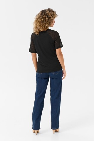 T-shirt 'CR Lisan' Cream en noir