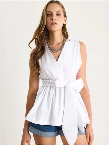 Bianco Lucci Bluse in Weiß