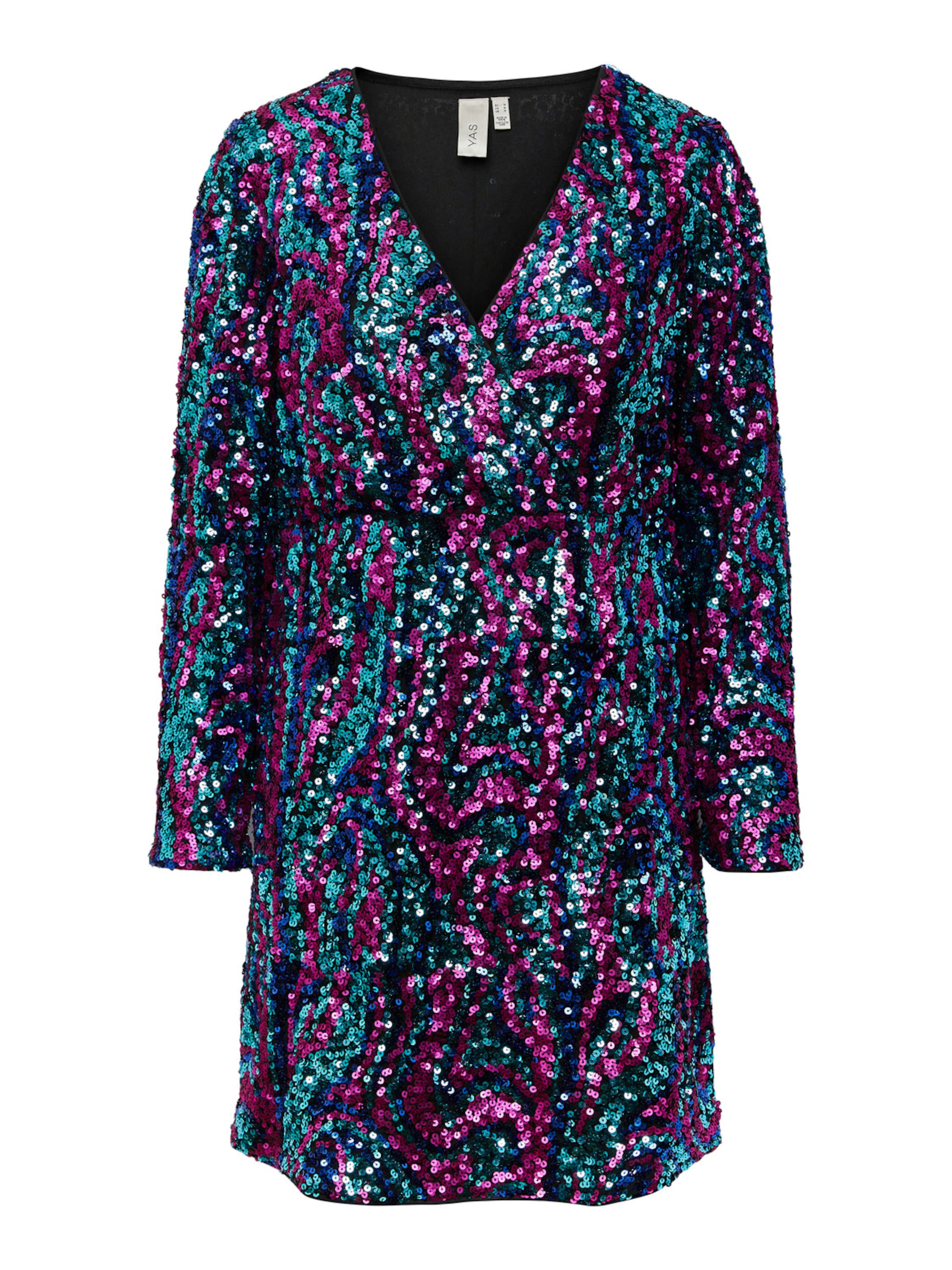 YAS Šaty 'FLUA' - Čierna: predná strana