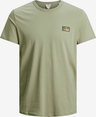 JACK & JONES T-Shirt in gelb / jade / schwarz, Produktansicht